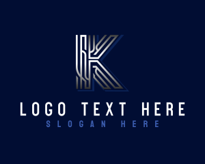 Builder - Realty Contractor Letter K logo design