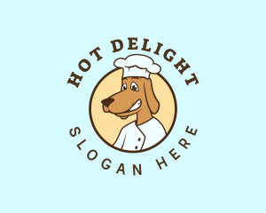 Chef Dog Toque logo design