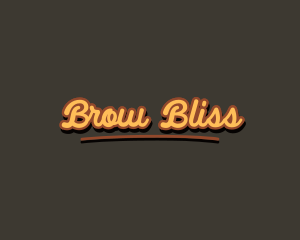 Retro Hipster Script logo design