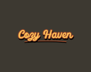 Retro Hipster Script logo design