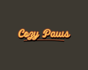 Retro Hipster Script logo design