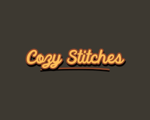 Retro Hipster Script logo design