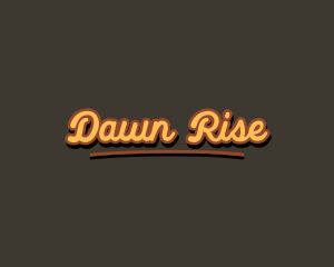 Retro Hipster Script logo design