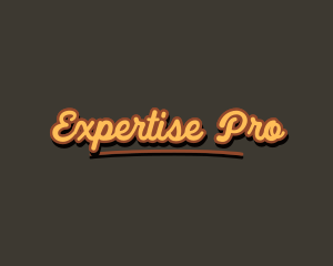 Retro Hipster Script logo design