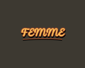 Retro Hipster Script logo design