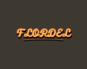 Retro Hipster Script logo design