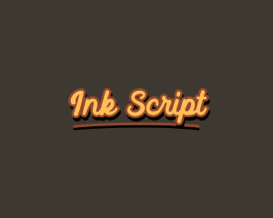 Script - Retro Hipster Script logo design