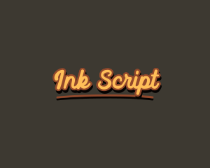 Retro Hipster Script logo design