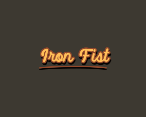 Retro Hipster Script logo design