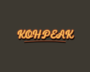 Retro Hipster Script logo design