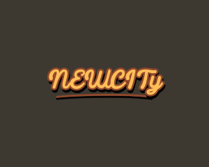 Retro Hipster Script logo design