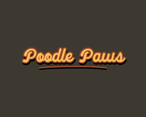 Retro Hipster Script logo design