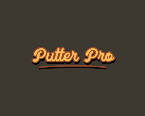 Retro Hipster Script logo design