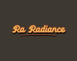 Retro Hipster Script logo design