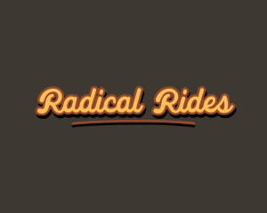 Retro Hipster Script logo design