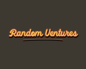 Retro Hipster Script logo design