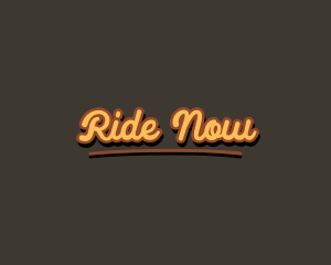 Retro Hipster Script logo design