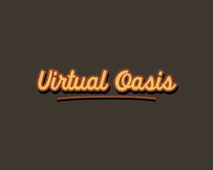 Retro Hipster Script logo design