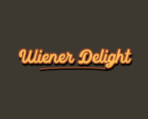 Retro Hipster Script logo design