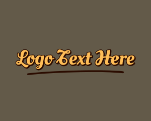 Text - Tattoo Parlor Script Wordmark logo design