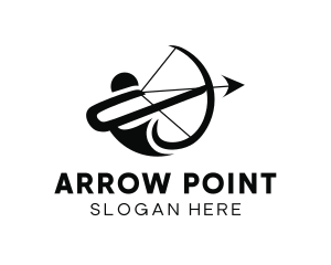 Archer - Abstract Archery Bowman logo design