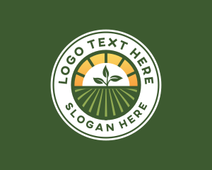 Emblem - Sprout Farm Agriculture logo design