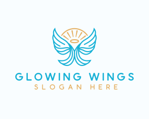 Guardian Wing Angel logo design