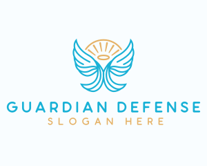 Guardian Wing Angel logo design