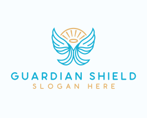 Guardian Wing Angel logo design