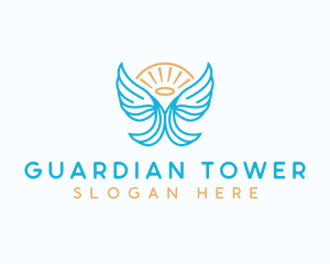 Guardian Wing Angel logo design