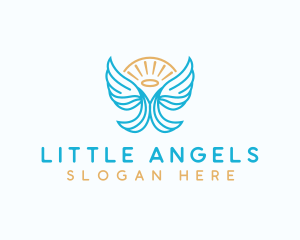 Guardian Wing Angel logo design