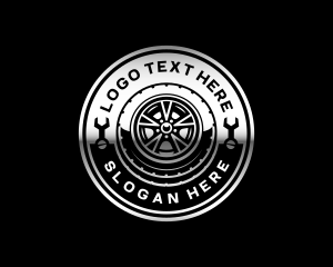 Tire - Tire Repair Wrench logo design