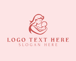 Breastfeeding - Mother Infant Childcare logo design