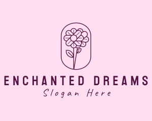 Natural Flower Daisy logo design