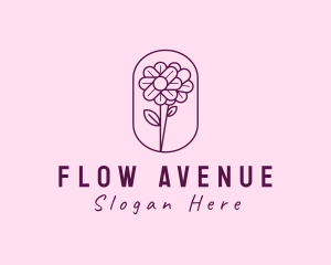 Natural Flower Daisy logo design