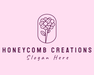 Natural Flower Daisy logo design