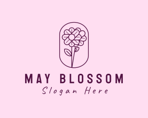 Natural Flower Daisy logo design