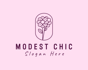 Natural Flower Daisy logo design