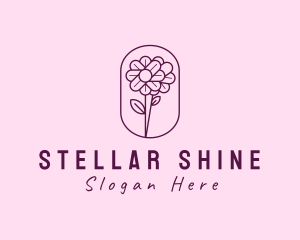 Natural Flower Daisy logo design