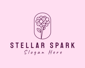 Natural Flower Daisy logo design