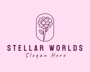 Natural Flower Daisy logo design