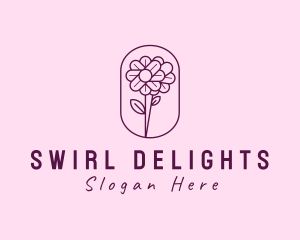 Natural Flower Daisy logo design