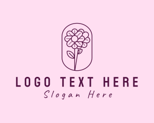 Flower Shop - Natural Flower Daisy logo design