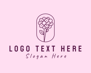 Natural Flower Daisy Logo