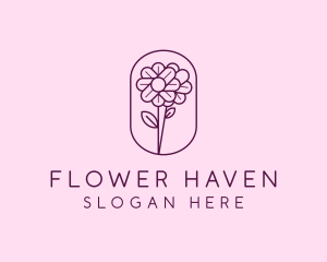 Natural Flower Daisy logo design