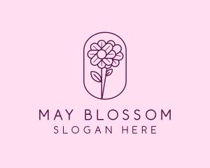 Natural Flower Daisy logo design