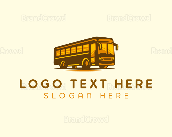 Tourist Bus Travel Logo