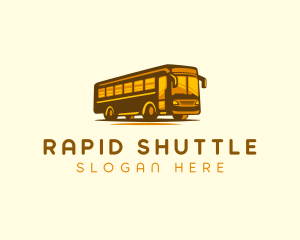 Shuttle - Tourist Bus Travel logo design