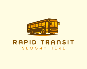 Shuttle - Tourist Bus Travel logo design