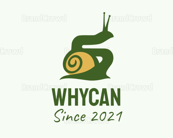 Land Snail Silhouette Logo